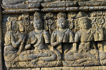 bas relief de bouddha
