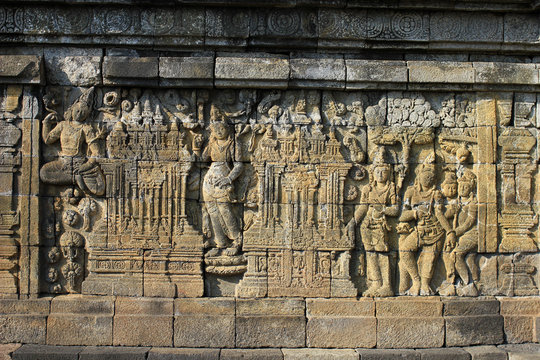 bas relief de bouddha