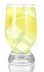 Delicious lemonade isolated on white