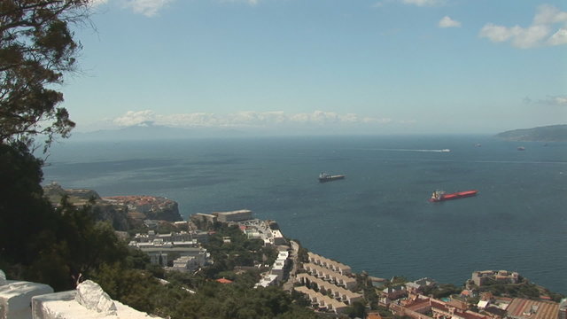 View from Gibraltar towards Africa
