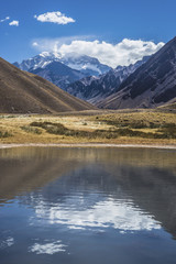 Aconcagua, in the Andes mountains in Mendoza, Argentina.