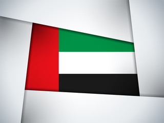 Fototapeta na wymiar Emirates Country Flag Geometric Background