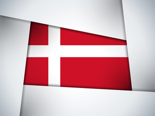 Denmark Country Flag Geometric Background