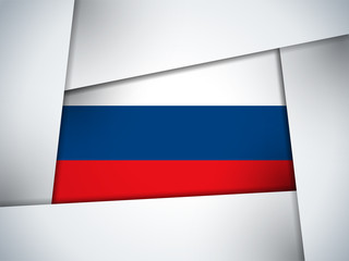 Fototapeta premium Russia Country Flag Geometric Background