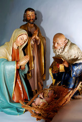 Obraz premium Figurine nativity Christmas set