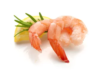 Plexiglas foto achterwand Shrimp's tails © angorius