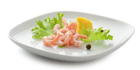 Shrimps on the plate