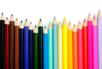 Isolated  color pencils