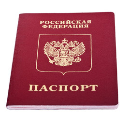 Isolated Russian Passport