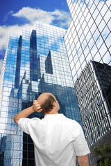 Fototapeta premium The man thinks