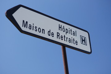 Panneau de services hospitalier