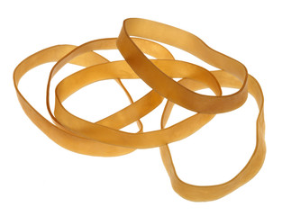 Isolated Rubber Bands
