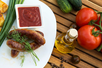 meat sausages