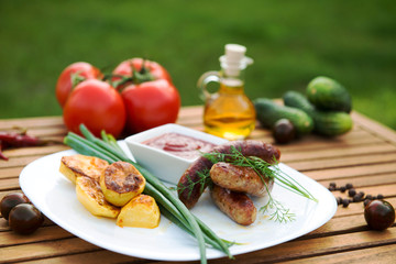 meat sausages