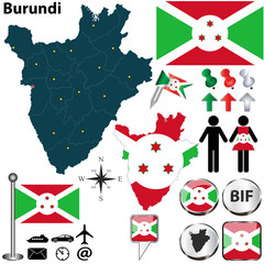 Map of Burundi
