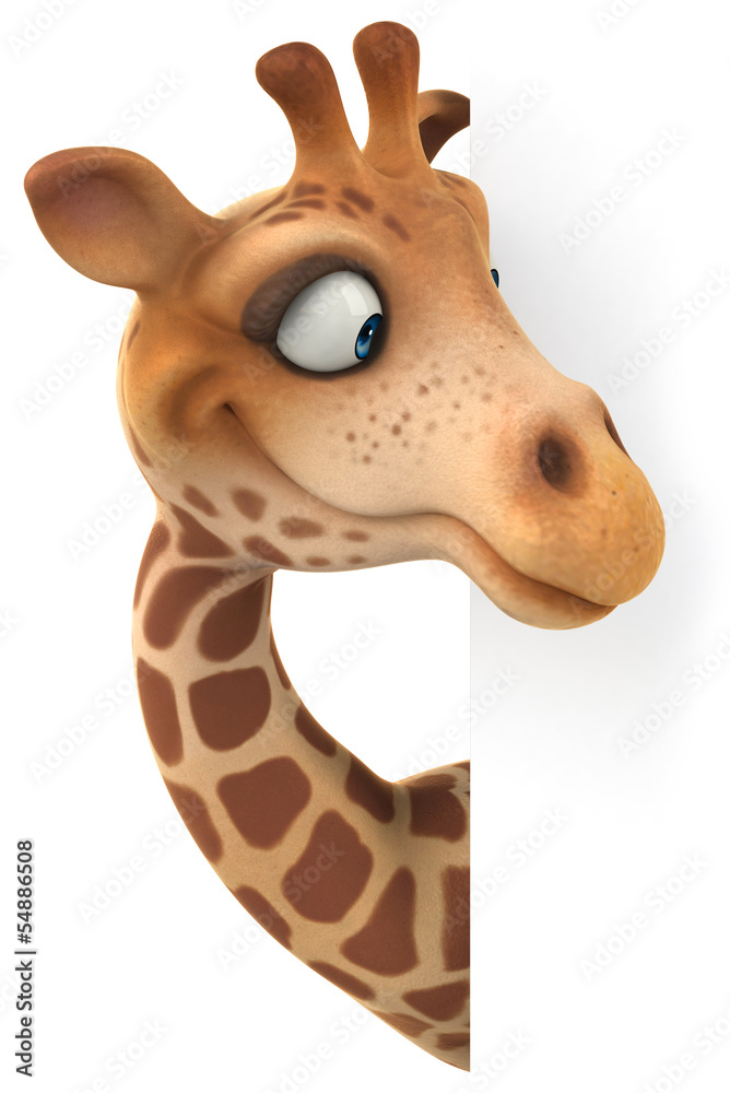 Canvas Prints fun giraffe