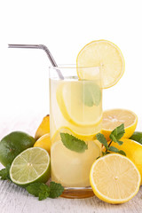 mojito cocktail or lemonade