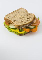 Healthy salad sandwich