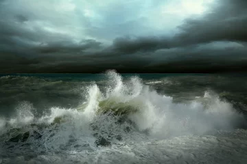 Acrylic prints Storm View of storm seascape