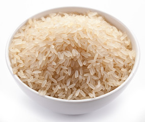 Rice in a bowl.