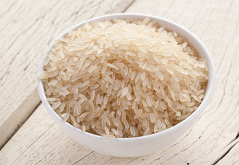 Rice in a bowl.