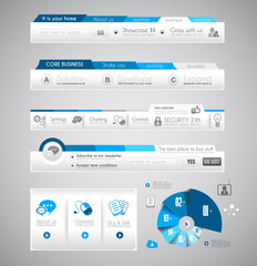 Quality clean web elements for blog and sites