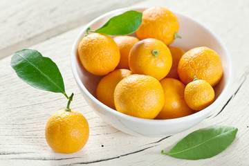 Tangerines in a bowl.