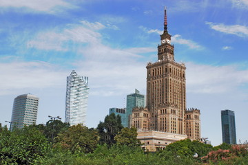 Naklejka premium Warszawska panorama