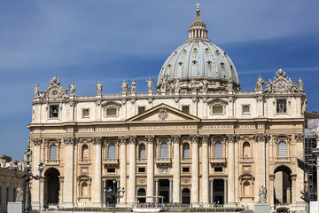 Obraz premium view at St. Peter's Basilica in Rome, Italy