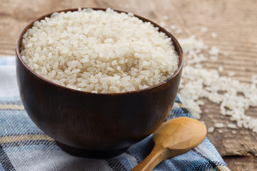 Rice in  bowl