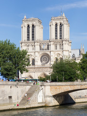 PARIS - July 28, 2013: Notre Dame on July 29, 2013 in Paris. Not