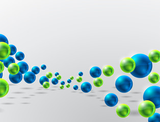 abstract background with spheres