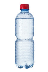 Isolated bottle of water