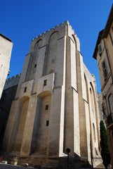 Fototapeta na wymiar Wieża Pałacu Papieży w Awinionie, Prowansja, Francja