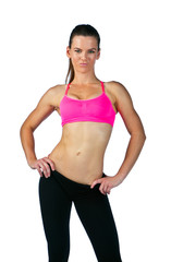 Fototapeta premium attractive woman athlete posing