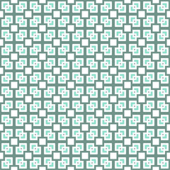 Squares and crosses, abstract geometric vector seamless pattern.