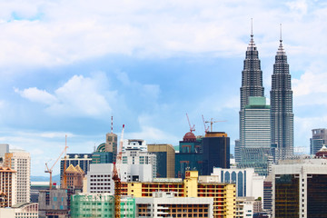 Kuala Lumpur skyline - obrazy, fototapety, plakaty