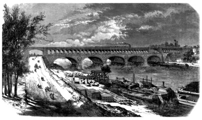 Viaduc Bridge - View 19th century