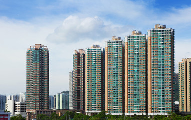 Fototapeta na wymiar Housing in Hong Kong