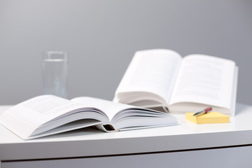 Education - open books on a desk