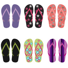 Flip flops set