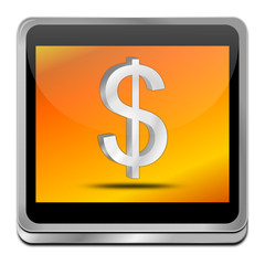 Button mit Dollar Symbol