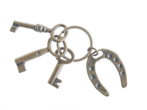 keys with rustic lucky