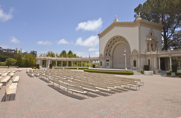 Obraz premium Balboa park outdoor concert and theater California.