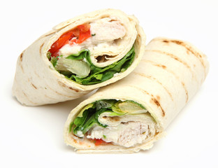 Chicken Fajita Wrap Sandwich