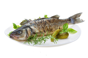 Roasted seabass