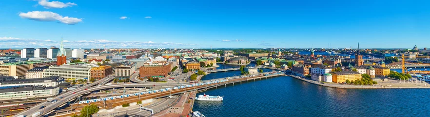 Foto op Canvas Aerial panorama of Stockholm, Sweden © Scanrail