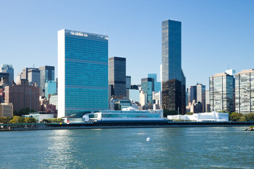 Fototapeta na wymiar New York City, Uptown, United Nations Central Office