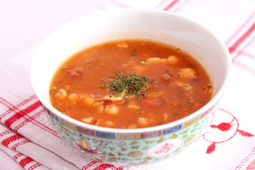Sauer Scharf Suppe