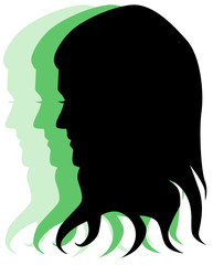 Silhouette of a face